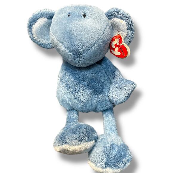Ty Classics Collection Jazzy Blue Mouse Beanie Baby Lovey Nursery Decor Gift 10" - Picture 2 of 10